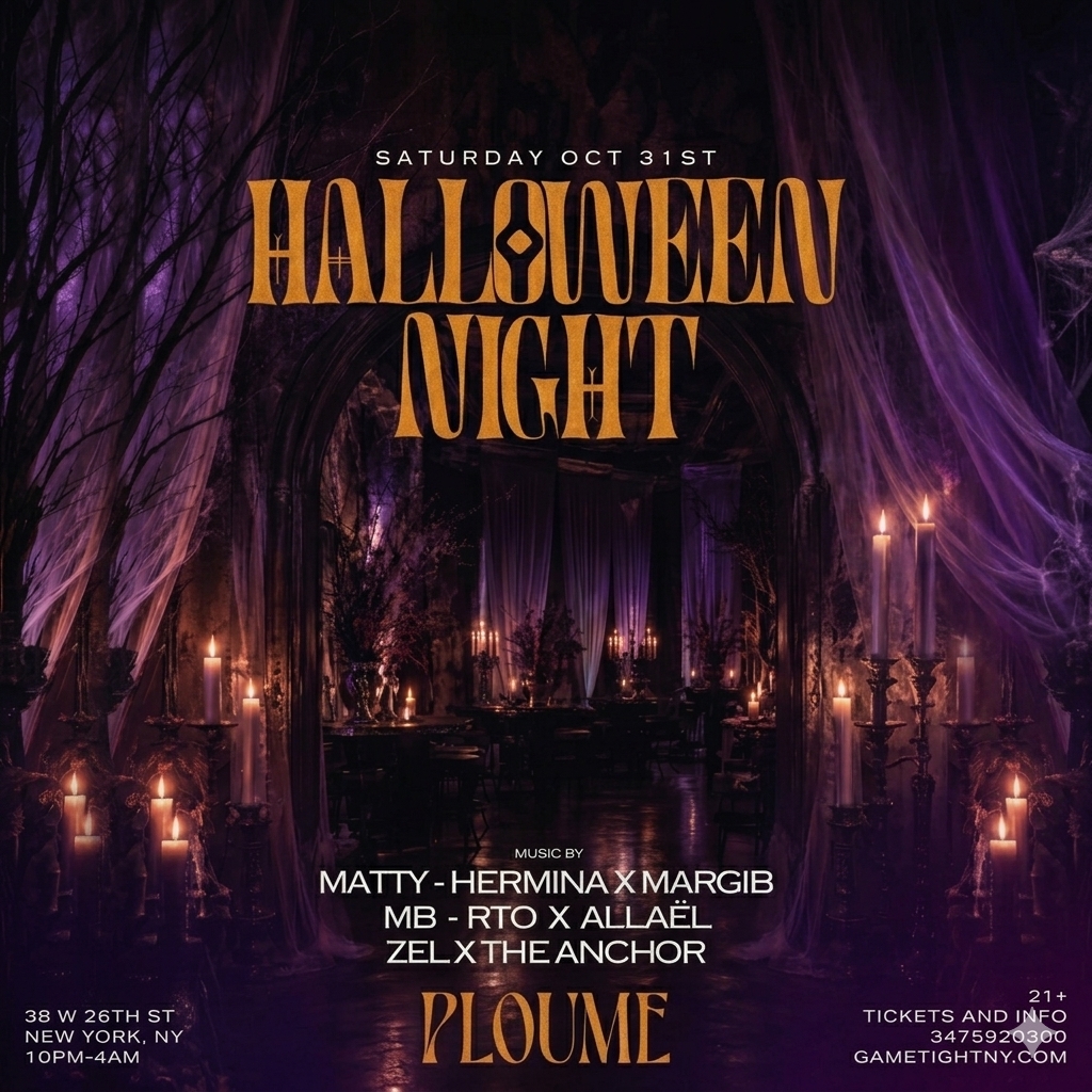 Ploume NYC Saturday Night Halloween Party 2026 — event image
